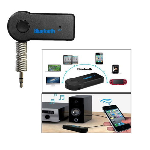 Ampère Factureerbaar Populair Bluetooth 3.5mm AUX Audio Transmitter With Mic - OnlineMixMarket